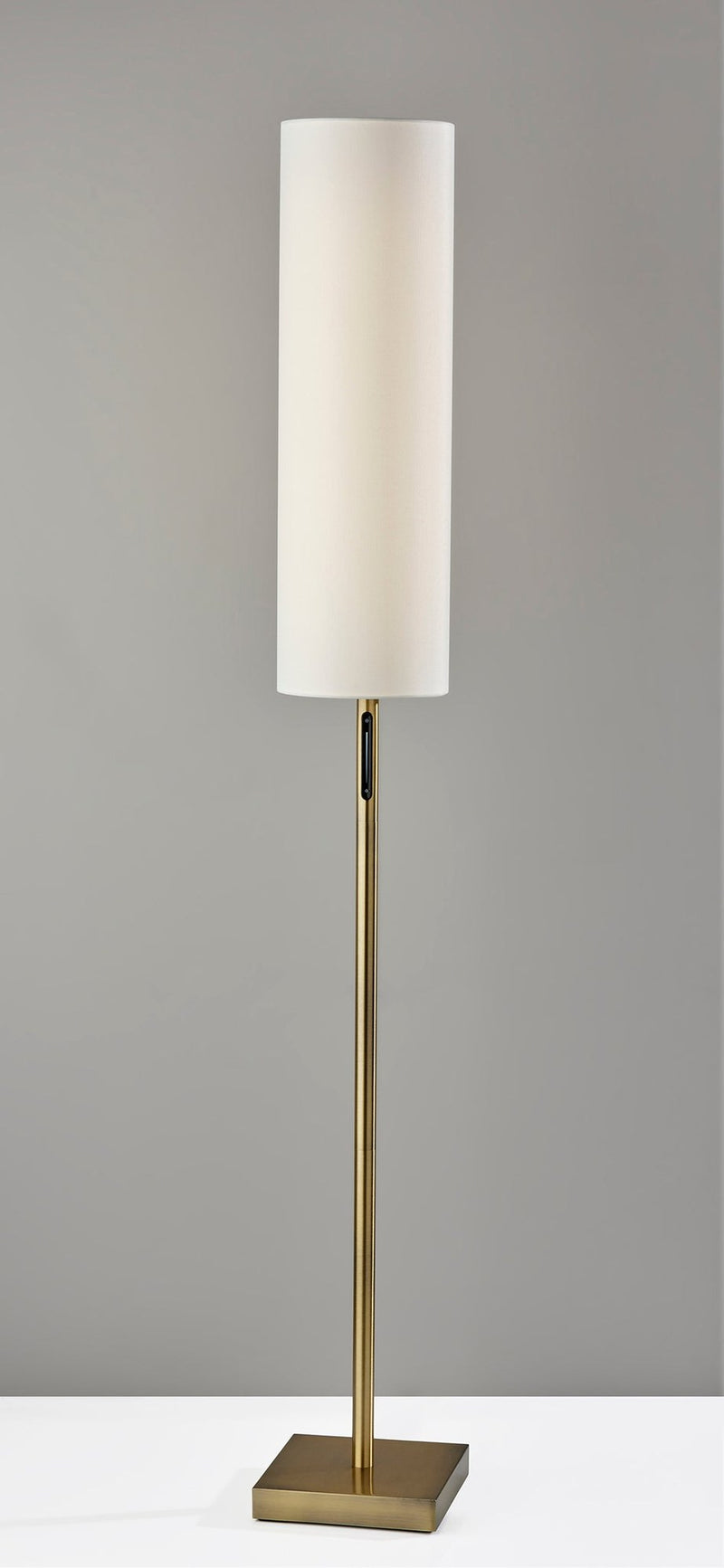 Matilda LED Floor Lamp in Antique Brass