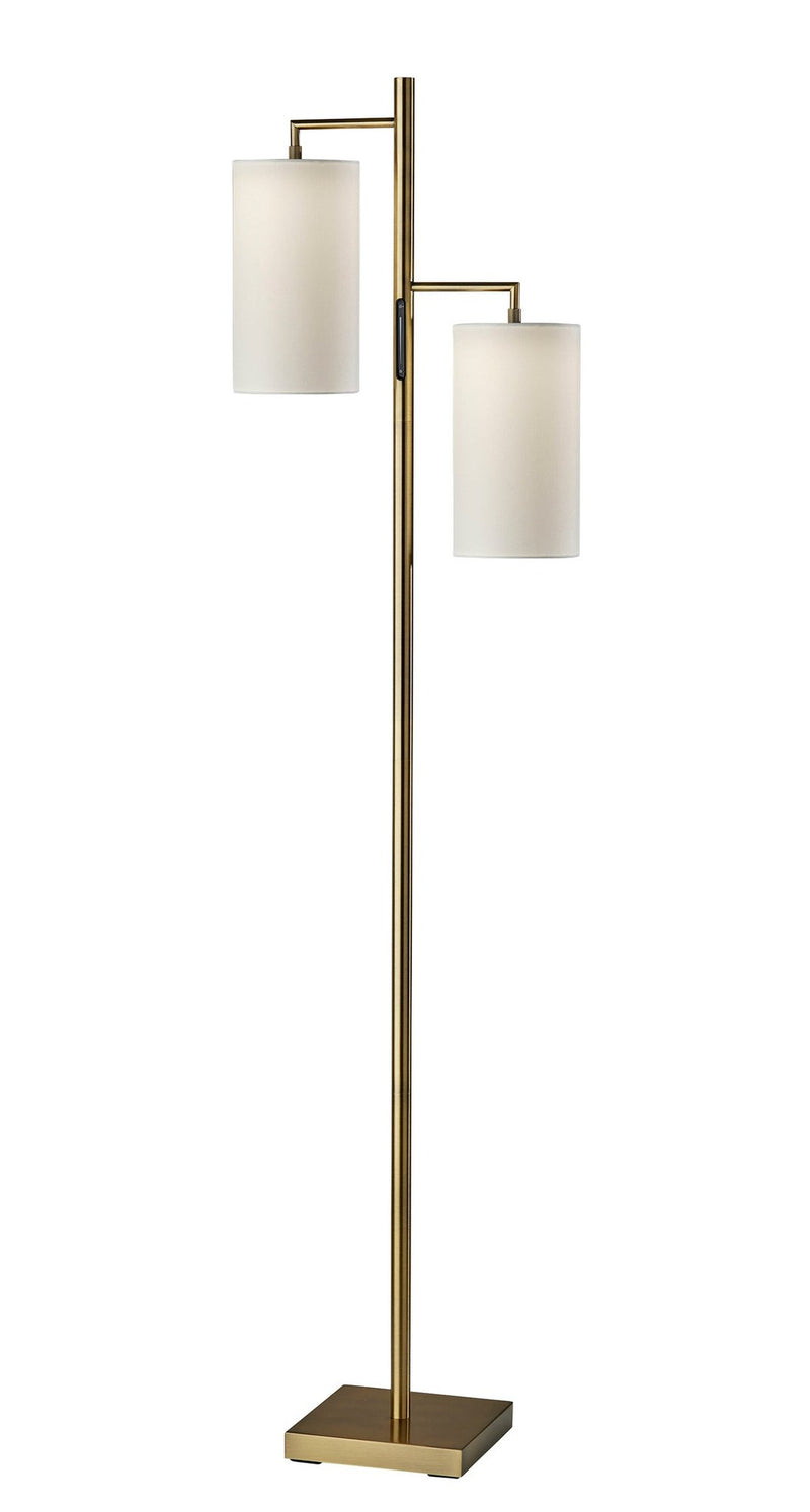 Matilda LED Tree Floor Lamp in Antique Brass