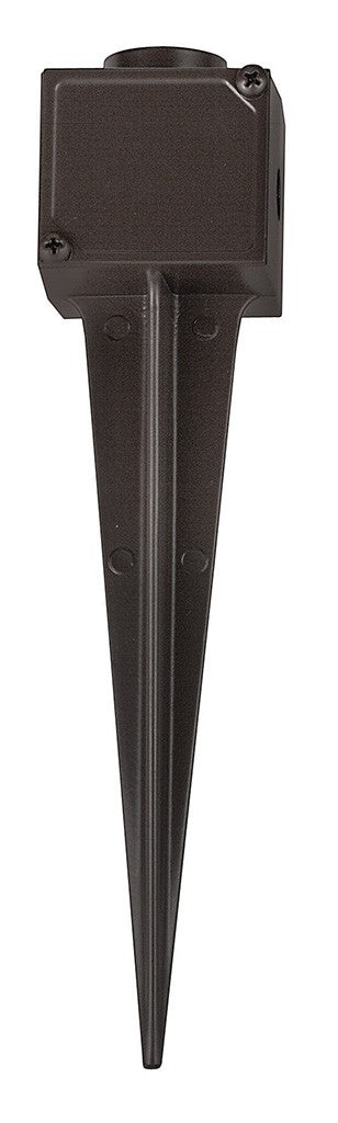 Accessory 9" Ground Spike with Junction Box in Bronze