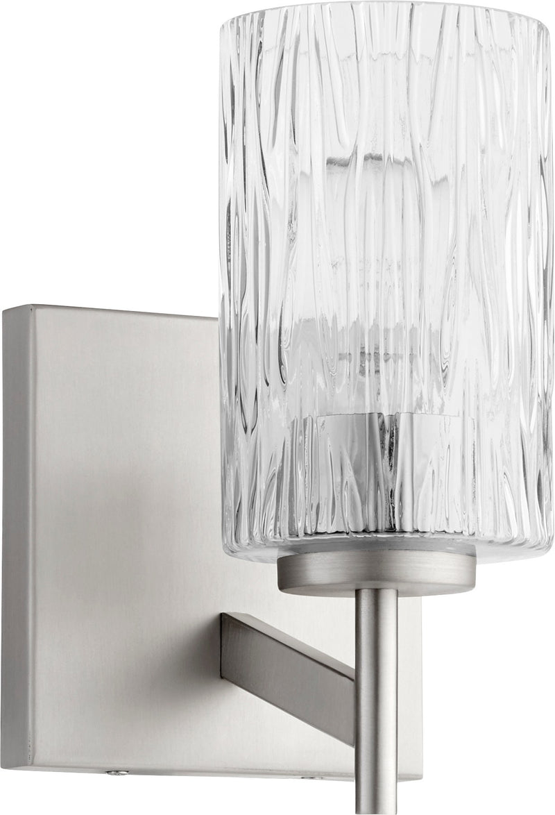 1 Light Modern Wall Mount in Satin Nickel