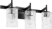 3 Light Modern Vanity in Textured Black