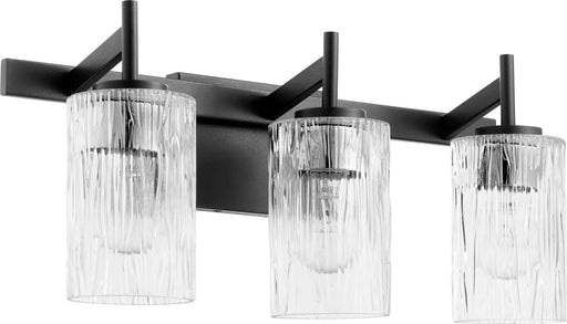 3 Light Modern Vanity in Textured Black