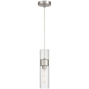 Nash LED Mini Pendant in Brushed Steel
