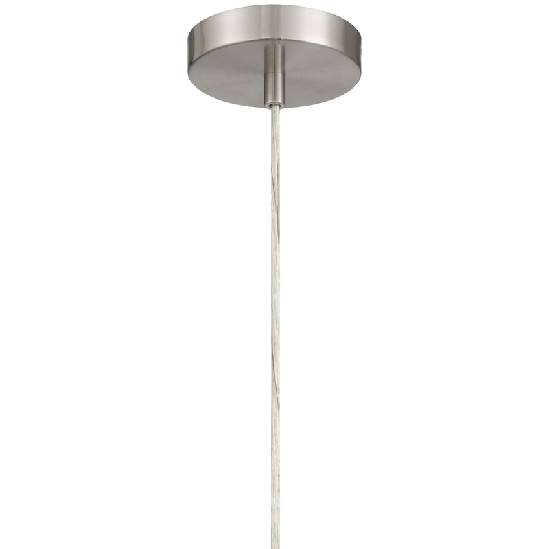 Nash LED Mini Pendant in Brushed Steel