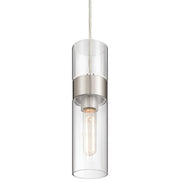 Nash LED Mini Pendant in Brushed Steel