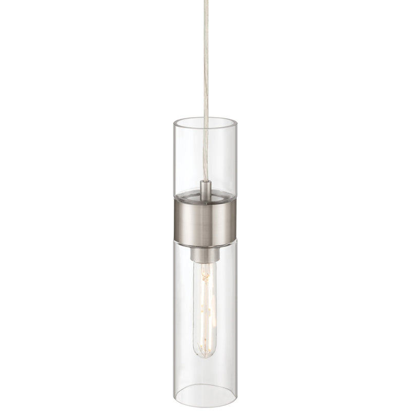 Nash LED Mini Pendant in Brushed Steel
