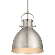 London Mini Pendant in Brushed Steel