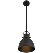 London Mini Pendant in Matte Black