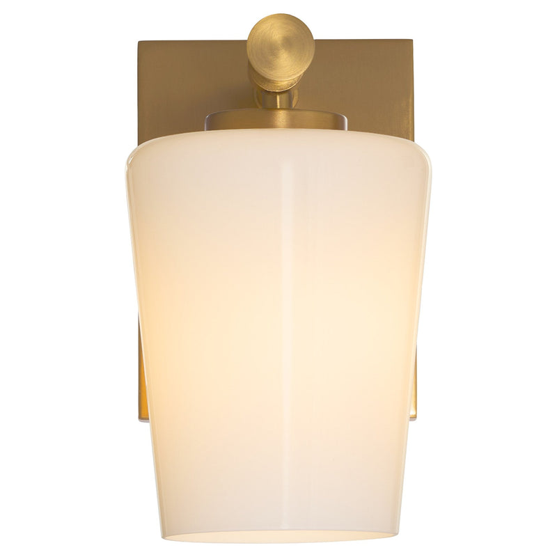 Goodwin 1 Light Wall Mount in Aged Brass