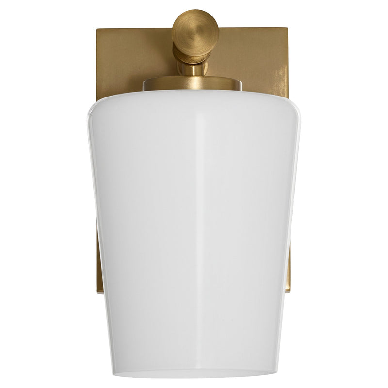Goodwin 1 Light Wall Mount in Aged Brass