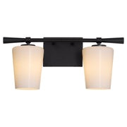 Goodwin 2 Light Vanity in Matte Black