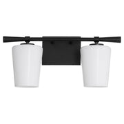 Goodwin 2 Light Vanity in Matte Black