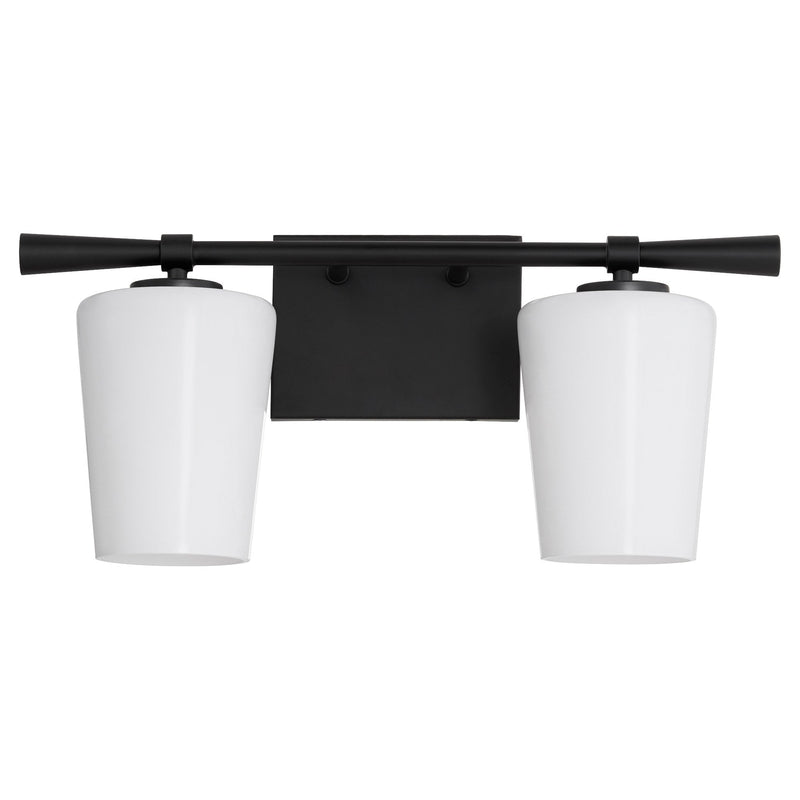 Goodwin 2 Light Vanity in Matte Black