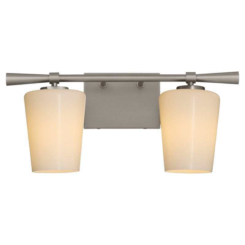Goodwin 2 Light Vanity in Satin Nickel