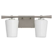 Goodwin 2 Light Vanity in Satin Nickel