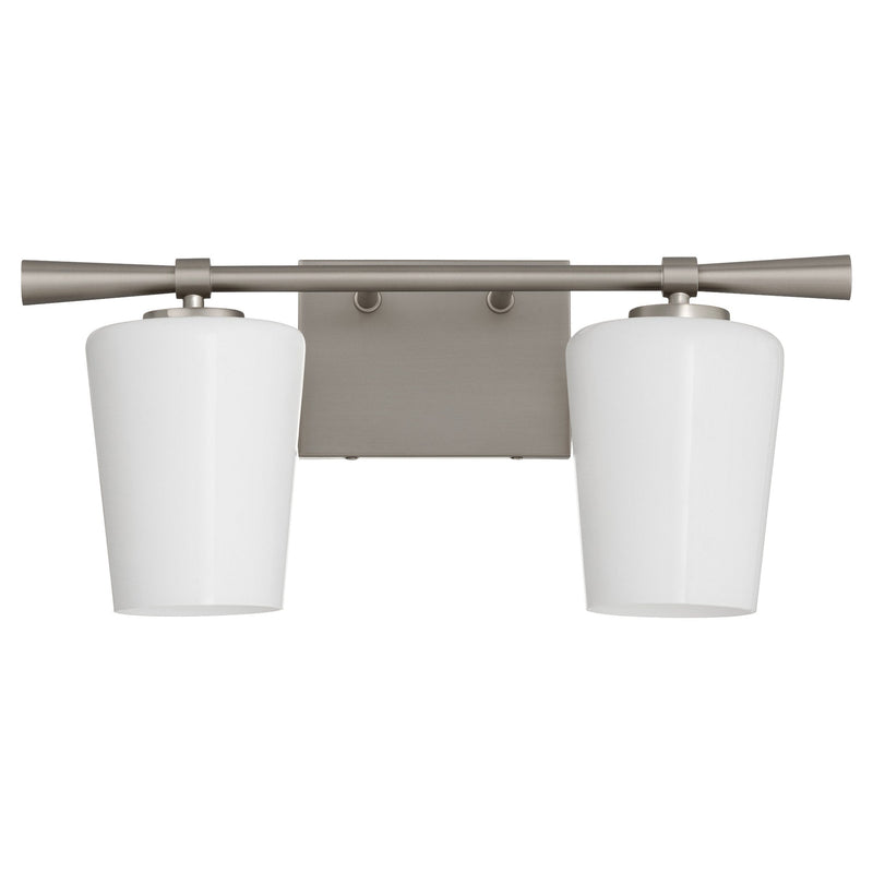 Goodwin 2 Light Vanity in Satin Nickel