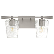 Goodwin 2 Light Vanity in Satin Nickel