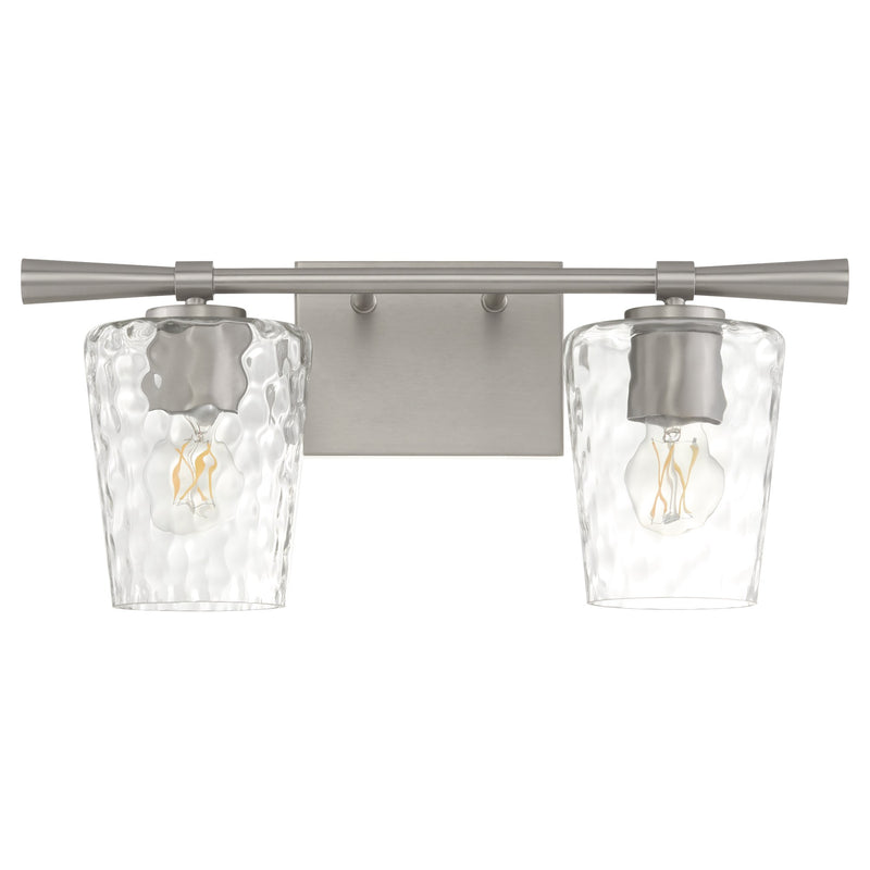 Goodwin 2 Light Vanity in Satin Nickel