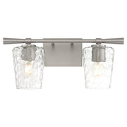 Goodwin 2 Light Vanity in Satin Nickel