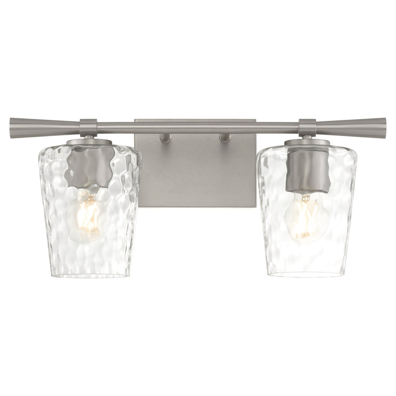 Goodwin 2 Light Vanity in Satin Nickel