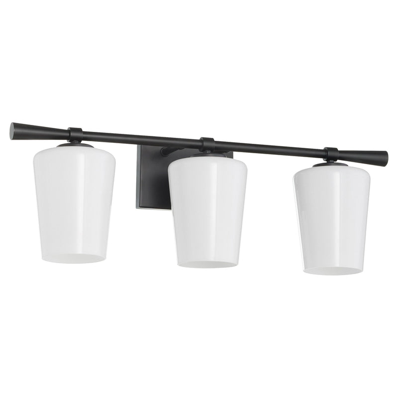 Goodwin 3 Light Vanity in Matte Black