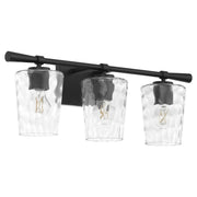 Goodwin 3 Light Vanity in Matte Black