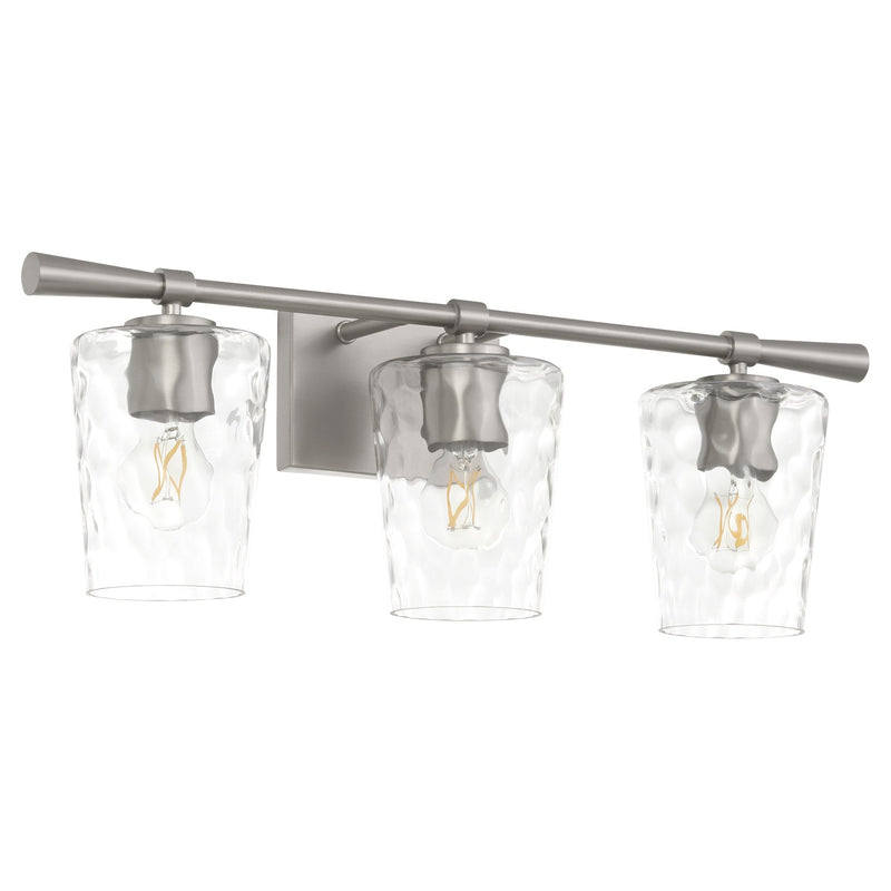 Goodwin 3 Light Vanity in Satin Nickel