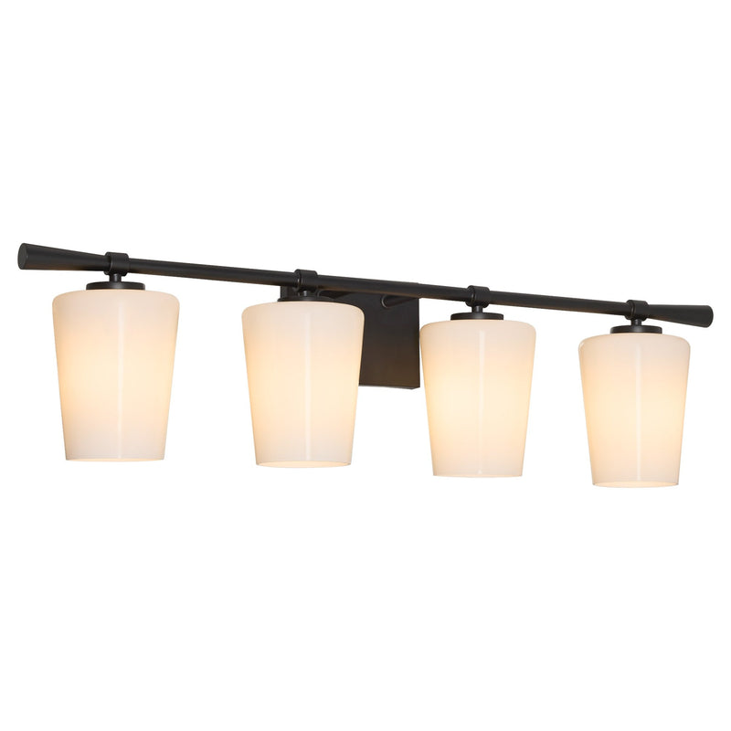 Goodwin 4 Light Vanity in Matte Black