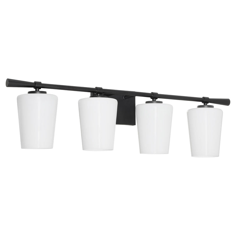 Goodwin 4 Light Vanity in Matte Black