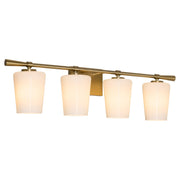 Goodwin 4 Light Vanity in Aged Brass