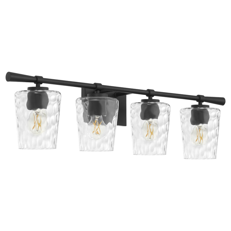 Goodwin 4 Light Vanity in Matte Black