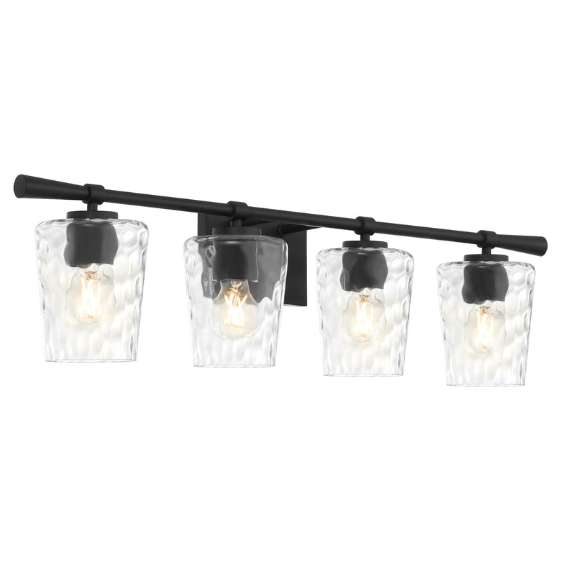 Goodwin 4 Light Vanity in Matte Black