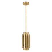 Greenwich Mini Pendant in Natural Brass