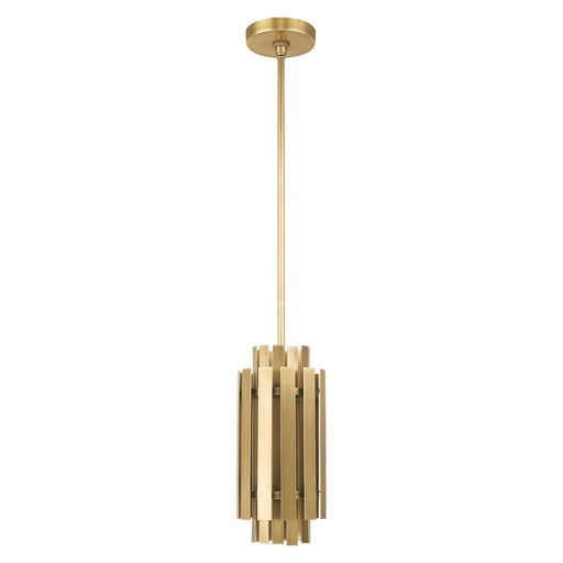 Greenwich Mini Pendant in Natural Brass