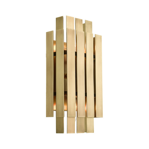 Greenwich 2-Light ADA Wall Sconce in Natural Brass