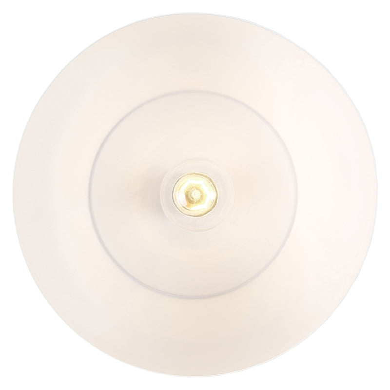 Blend Pendant in White W/wood Grain