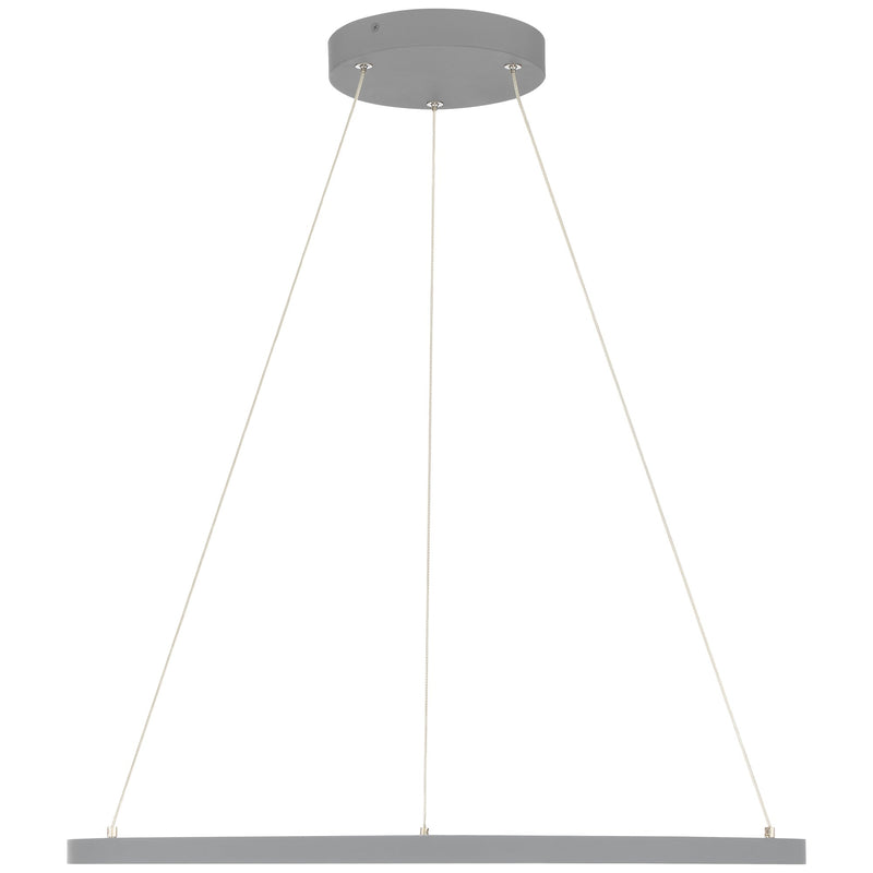 Anello 15.75" LED Pendant in Gray