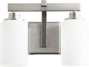 Lancaster 2 Light Vanity in Satin Nickel