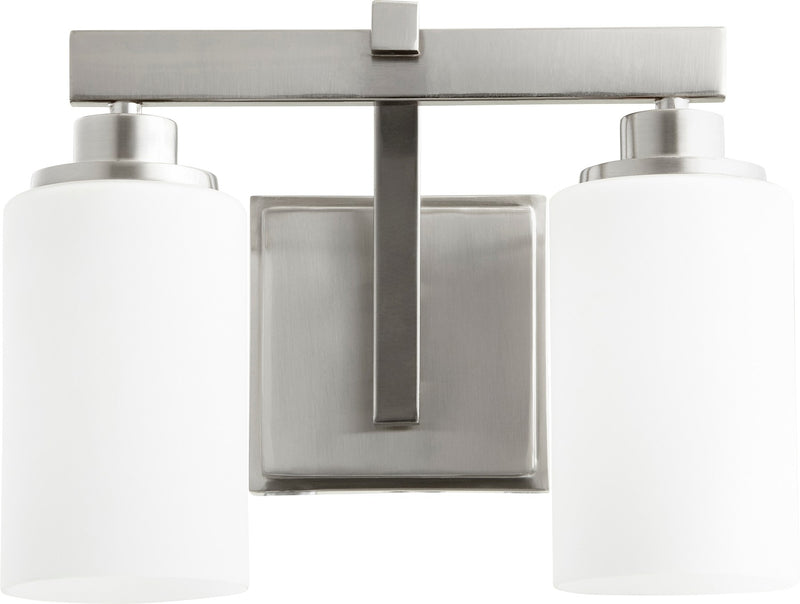 Lancaster 2 Light Vanity in Satin Nickel