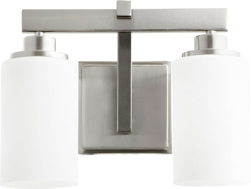 Lancaster 2 Light Vanity in Satin Nickel