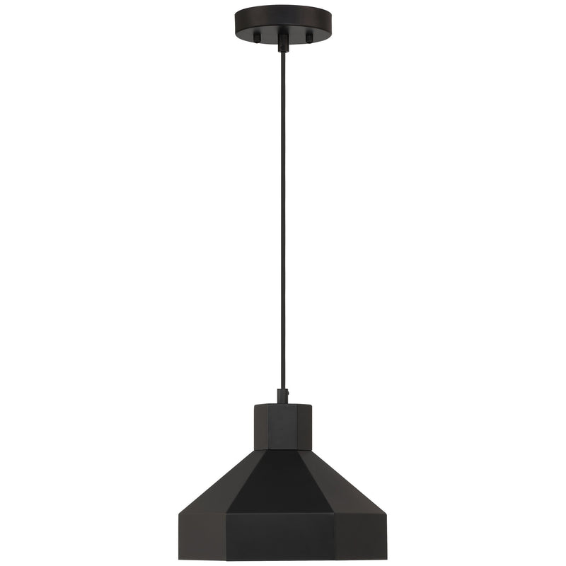 Poly Pendant in Matte Black