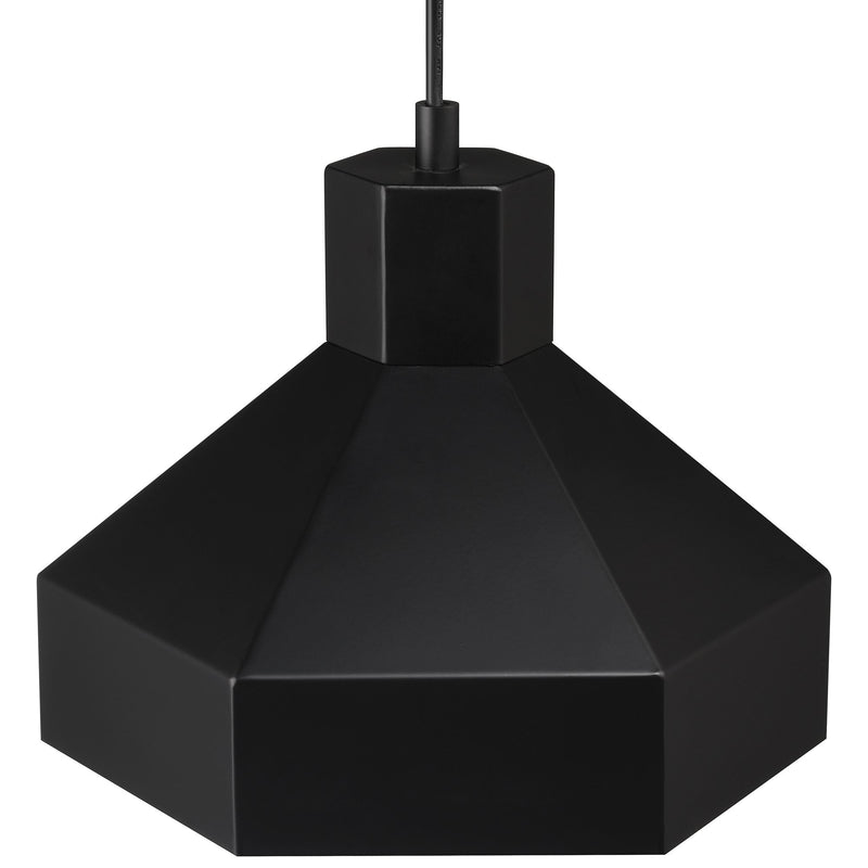 Poly Pendant in Matte Black