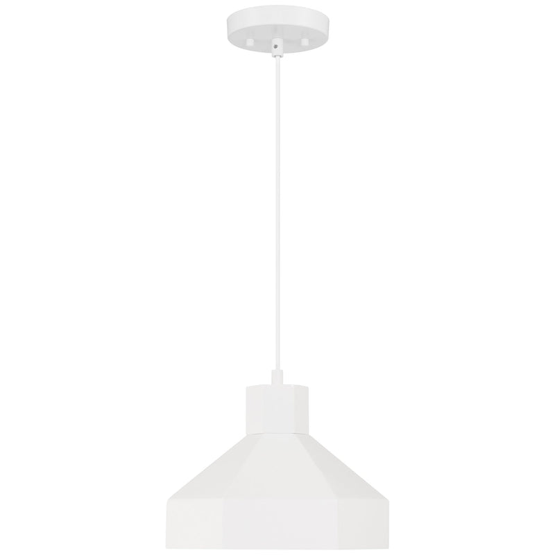 Poly Pendant in Matte White