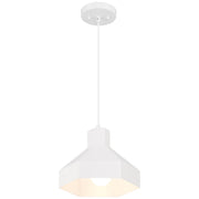 Poly Pendant in Matte White
