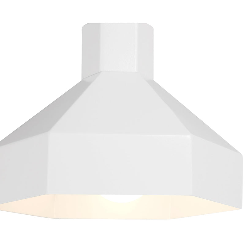 Poly Pendant in Matte White
