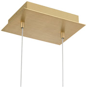 Joinery LED Pendant in Brushed Gold