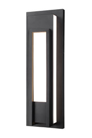 Keaton 1 Light 8" Outdoor Wall Light in Black