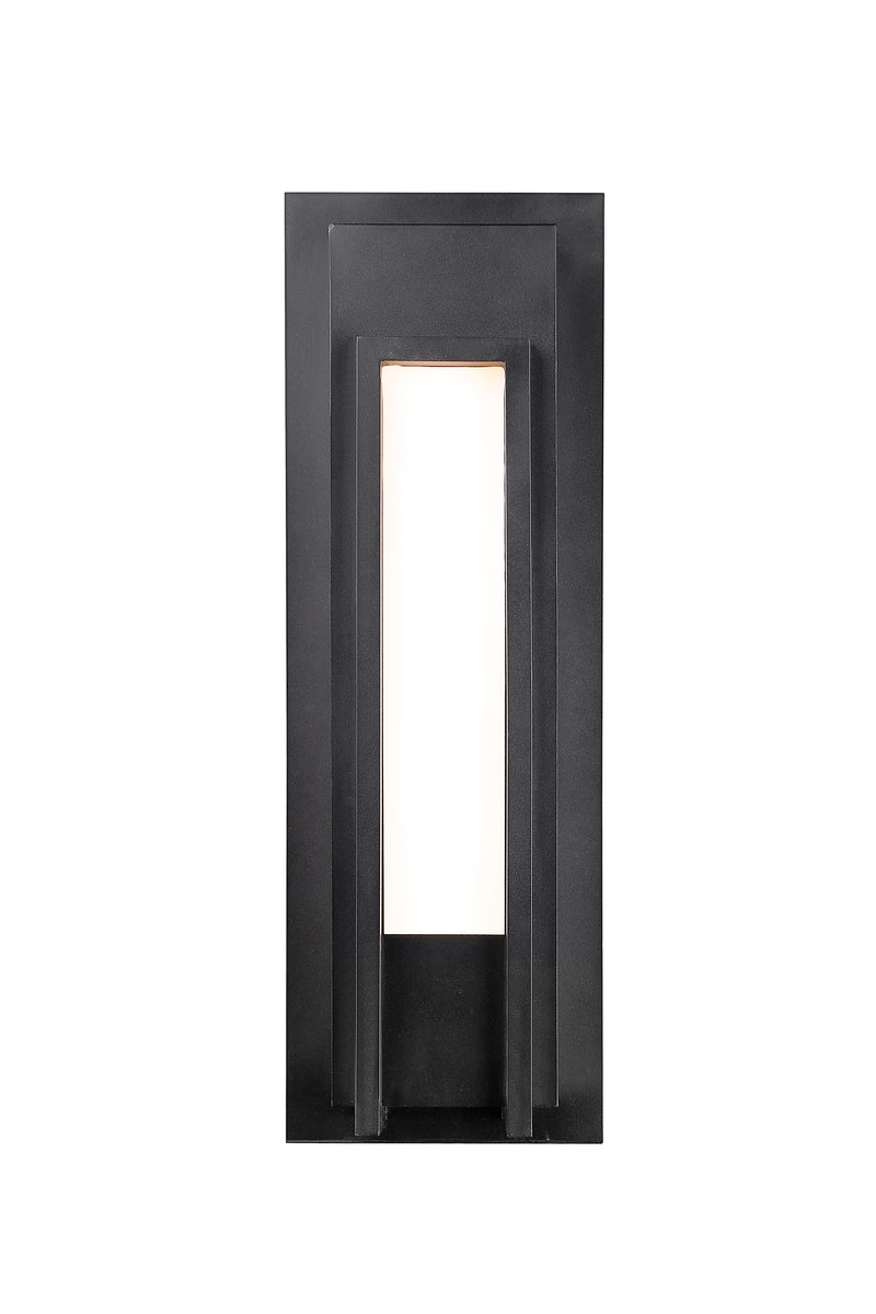 Keaton 1 Light 8" Outdoor Wall Light in Black