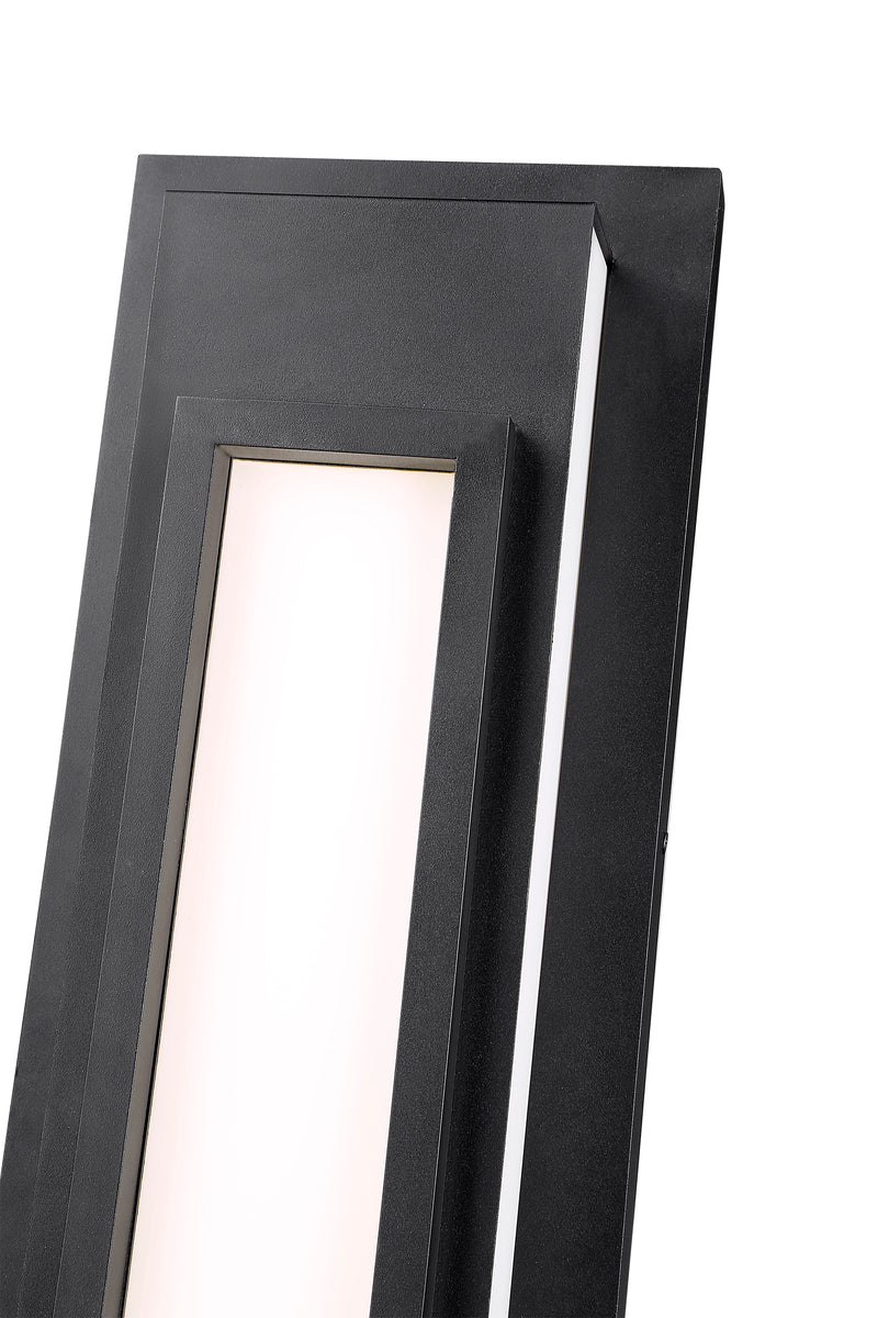 Keaton 1 Light 8" Outdoor Wall Light in Black