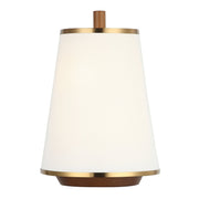 Desert Flyer 2-Light 14" Wall Sconce in Satin Brass/Medium Walnut